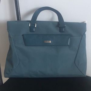 Tumi laptop leather & cloth bag